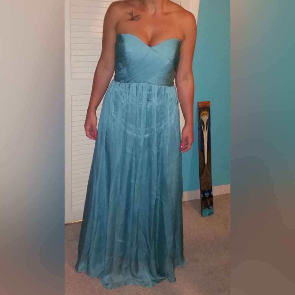 Teal bridesmaid dress